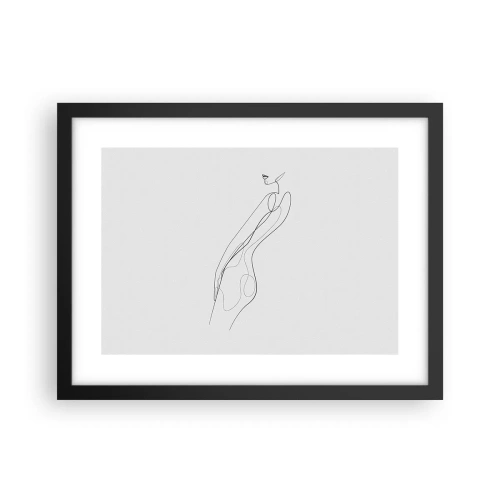 Poster in cornice nera - Appena una promessa - 40x30 cm