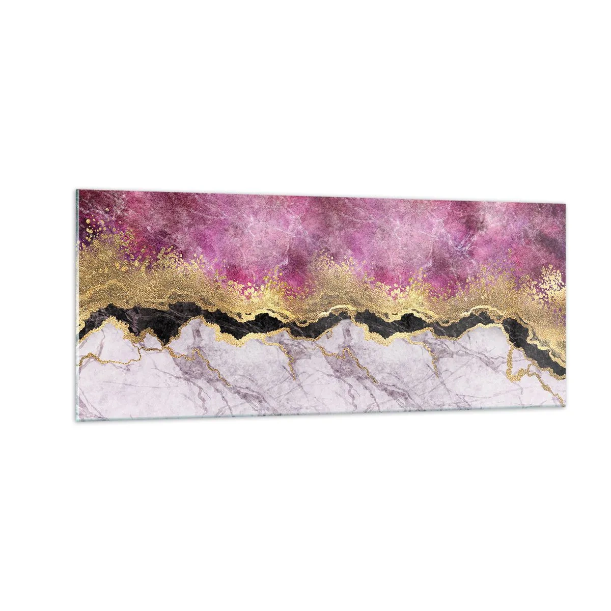 Quadro su vetro - Sul confine - 100x40 cm