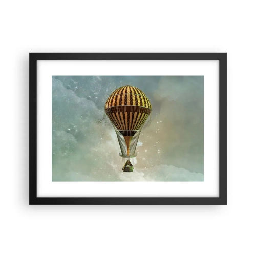 Poster in cornice nera - I voli dei pionieri - 40x30 cm