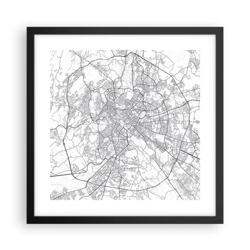 Poster in cornice nera - L'anello romano - 40x40 cm