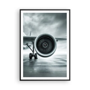 Poster in cornice nera - C'è la forza! - 70x100 cm