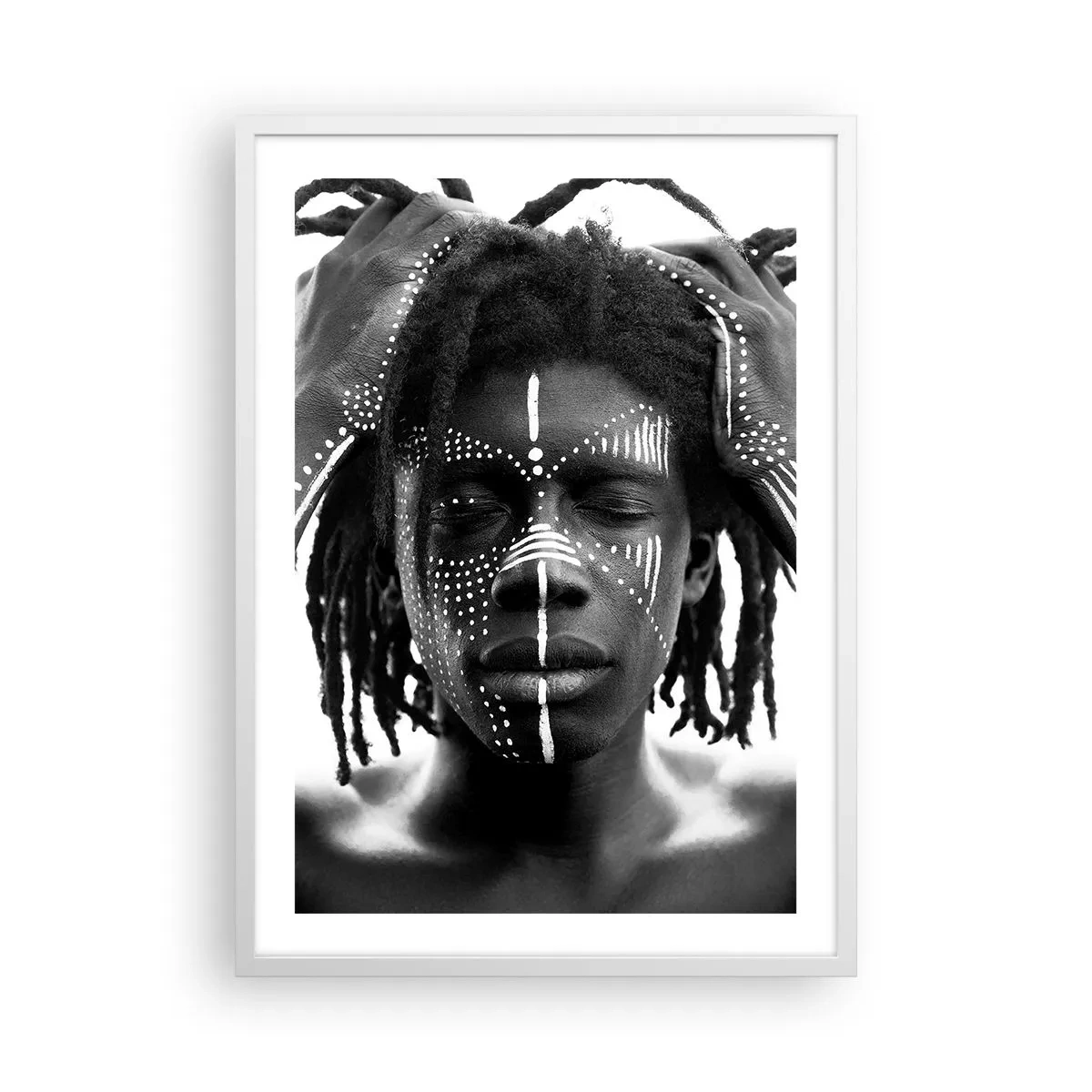 Poster in cornice bianca - Dove sei? - 50x70 cm