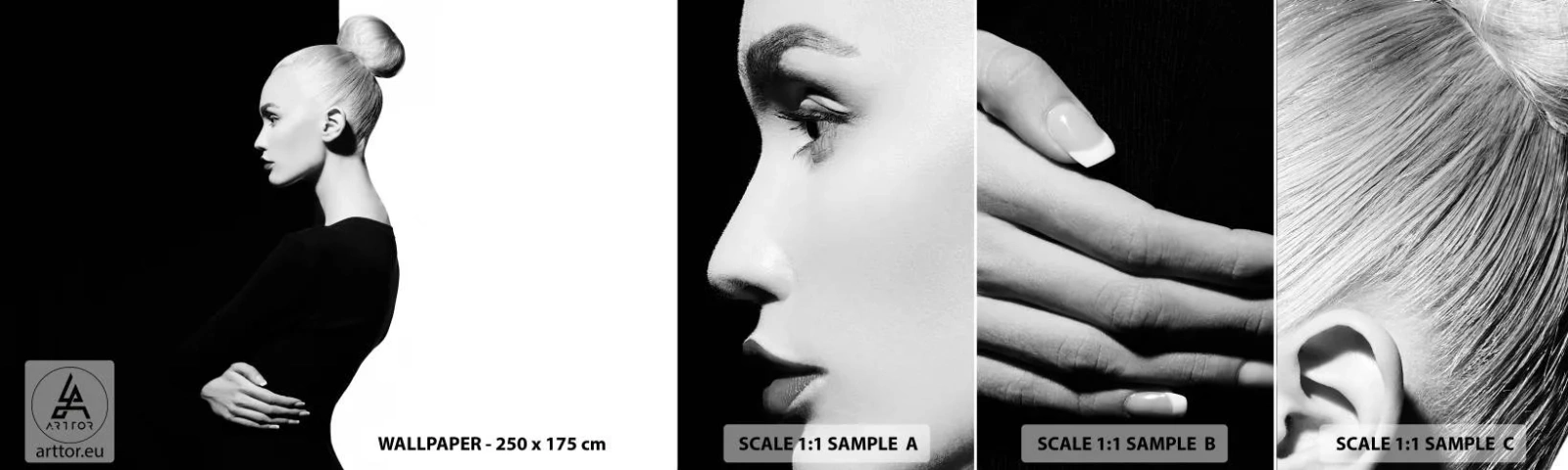 Campione di Fotomurale Adesivo Deluxe Sticker - Semplicemente donna - Moda, Donna, Elegante - 100x30 cm