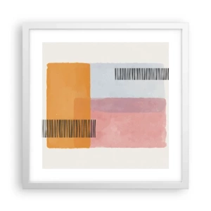 Poster in cornice bianca - Da un angolo all'altro - 40x40 cm