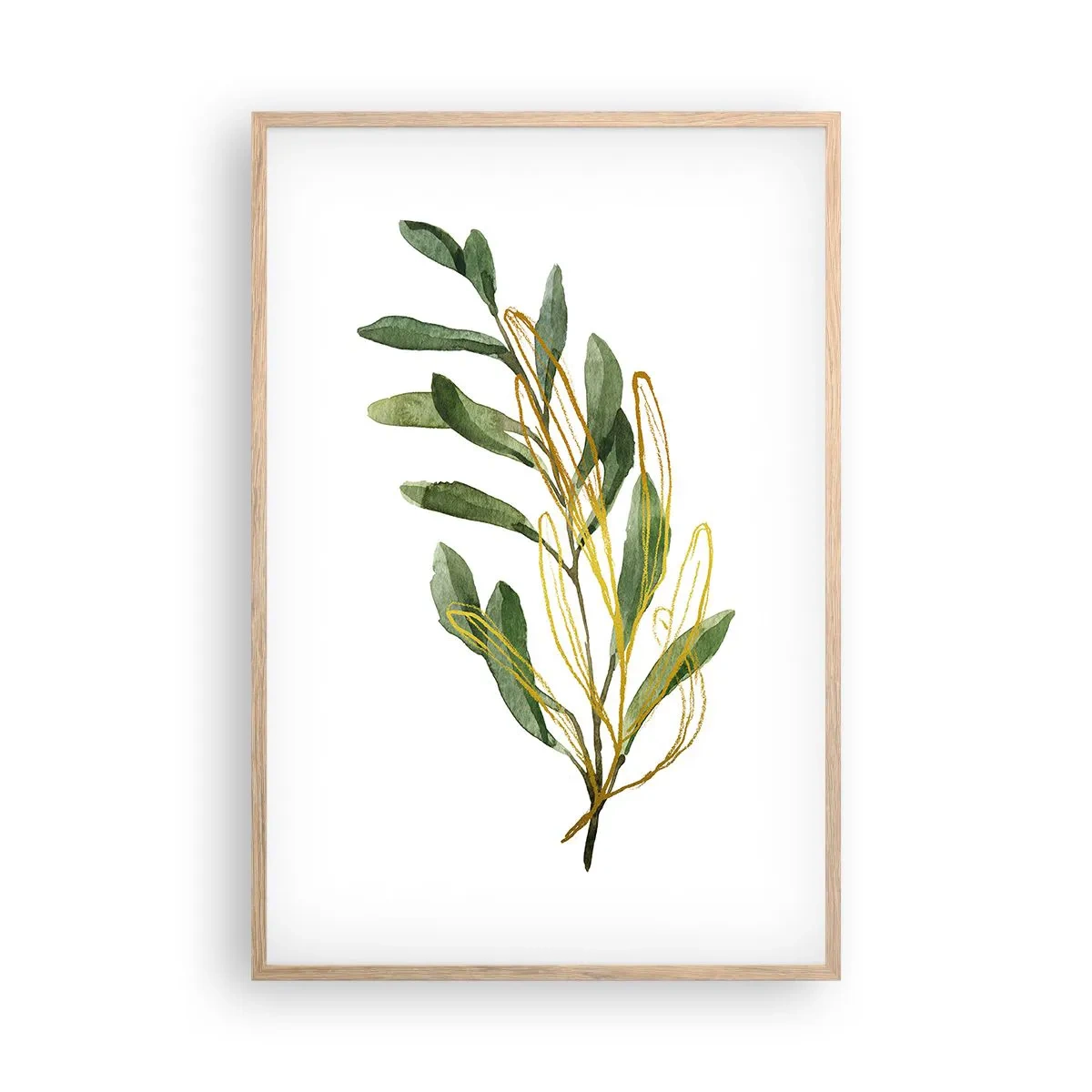 Poster in cornice rovere chiaro - Tutto ciò che è buono - 61x91 cm