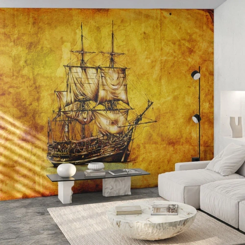 Fotomurali Premium Canvas - Verso la Tortuga! - Nautico, Nave del mare, Veliero - 150x105 cm