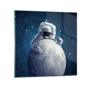 Quadro su vetro - Burlone spaziale - 30x30 cm