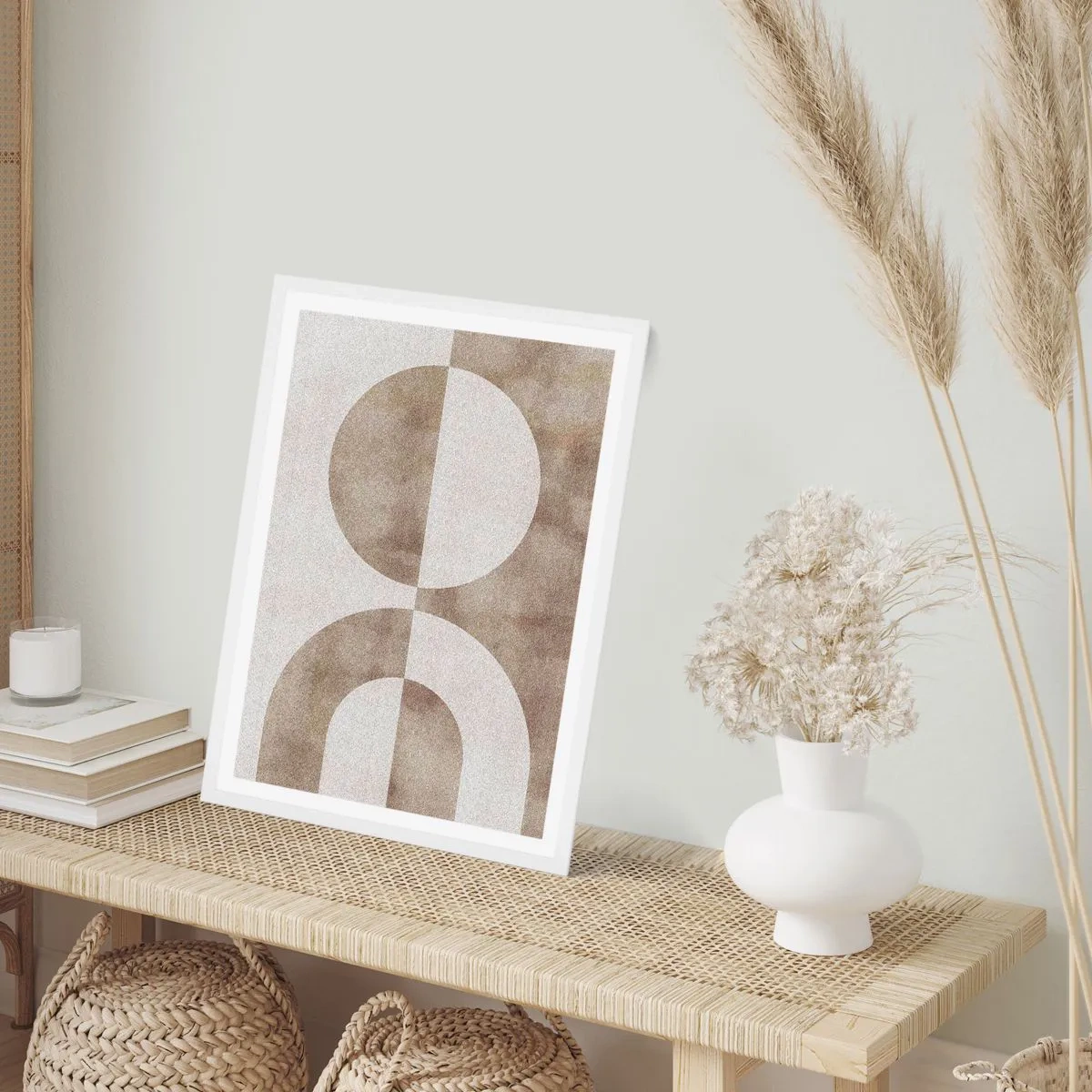 Poster in cornice bianca - Analogie e differenze - 61x91 cm