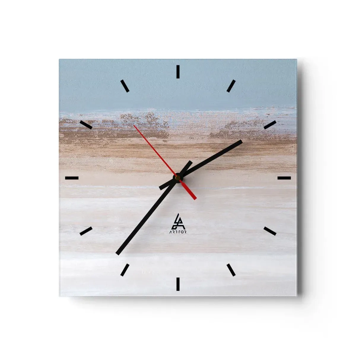 Orologio da parete - Orologio in Vetro - Paesaggio incerto - 40x40 cm