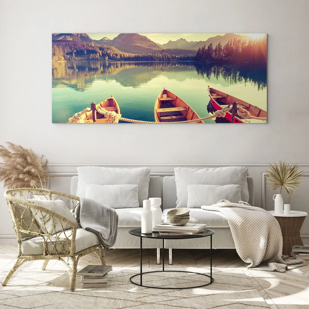 Quadro su vetro - Vivere secondo le sue leggi - 90x30 cm