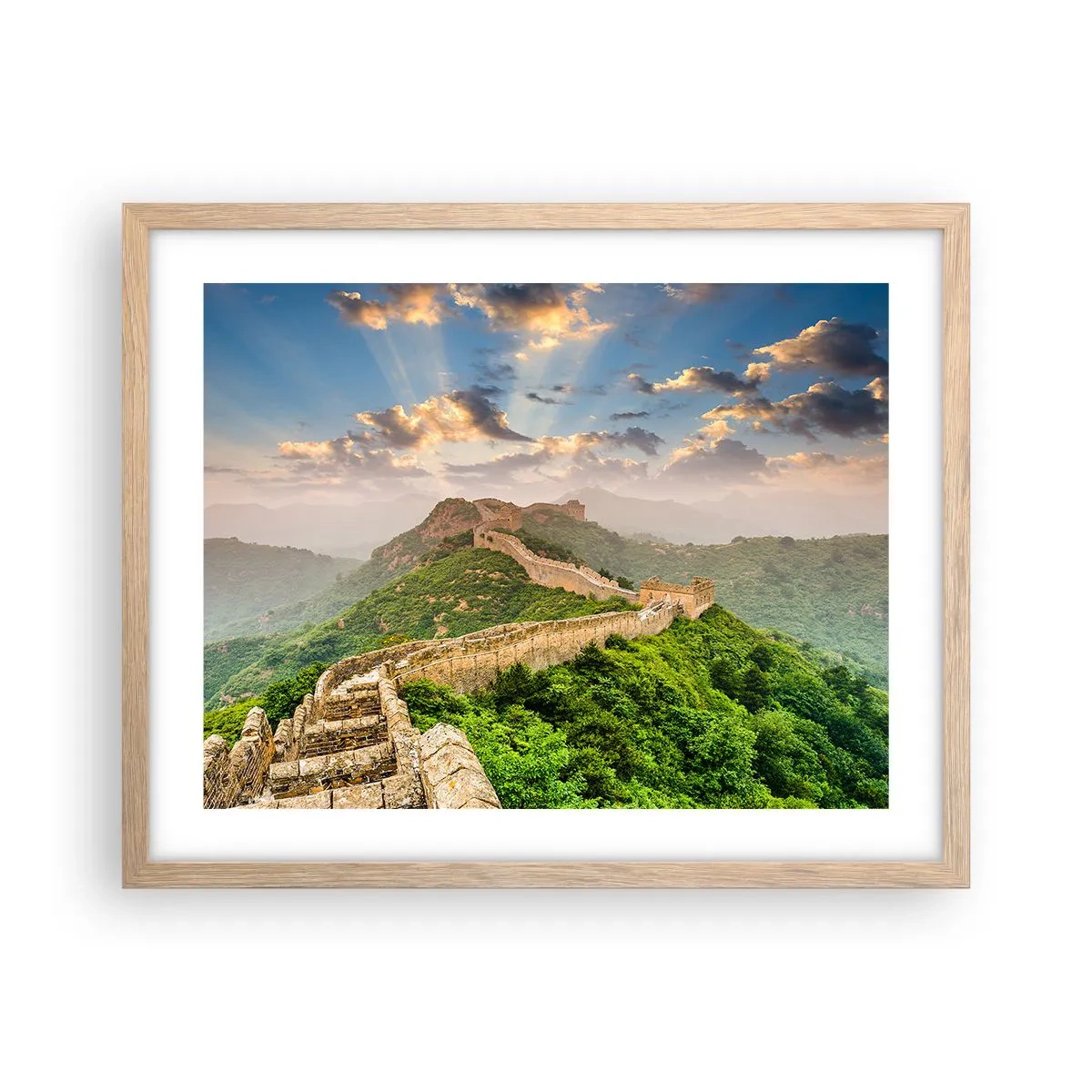 Poster in cornice rovere chiaro - La grandezza che non passa mai - 50x40 cm