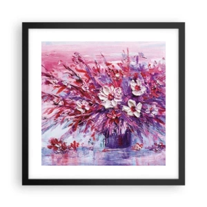 Poster in cornice nera - Innocenza e passione - 40x40 cm