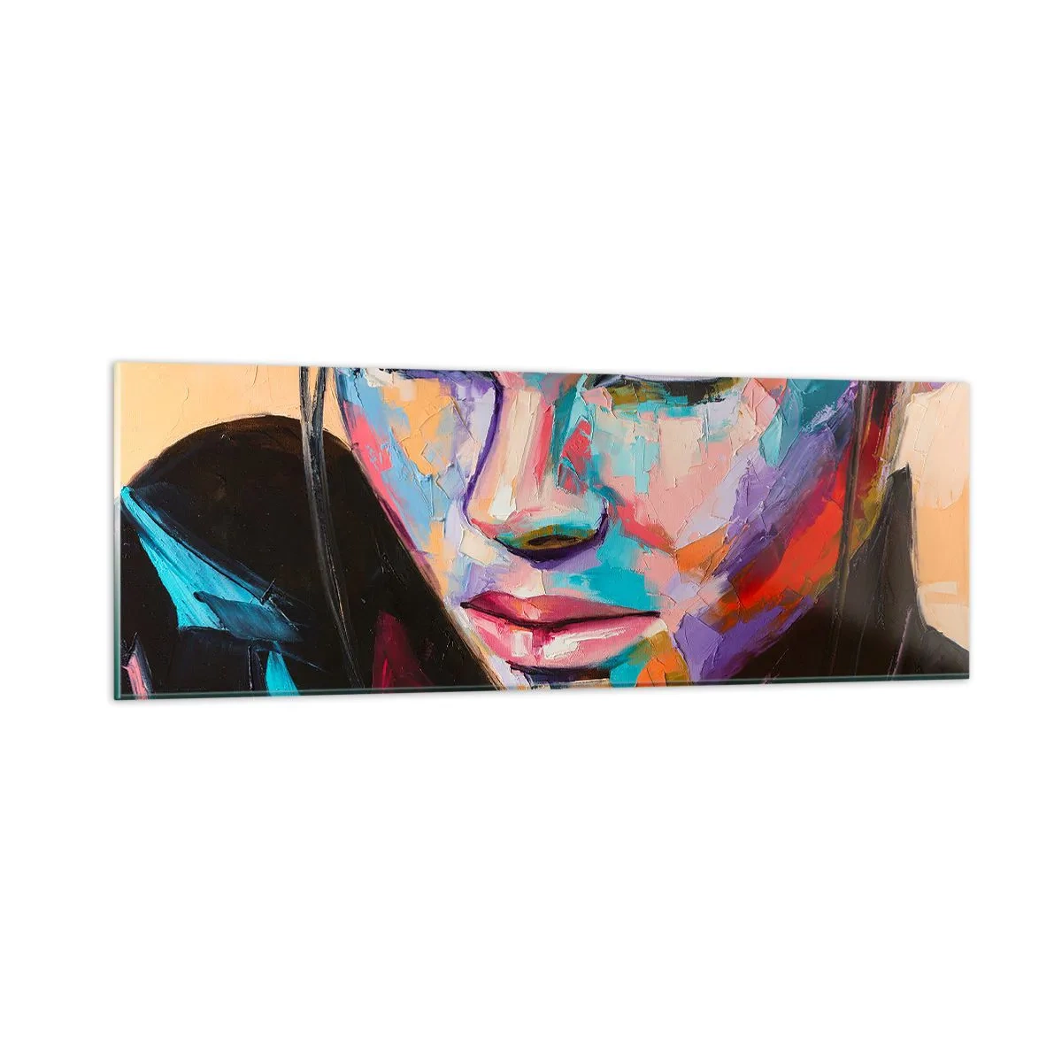 Quadro su vetro - Cuore selvatico - 90x30 cm