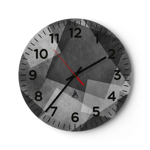 Orologio da parete - Orologio in Vetro - Simbolo eterno di ordine e durata - 40x40 cm