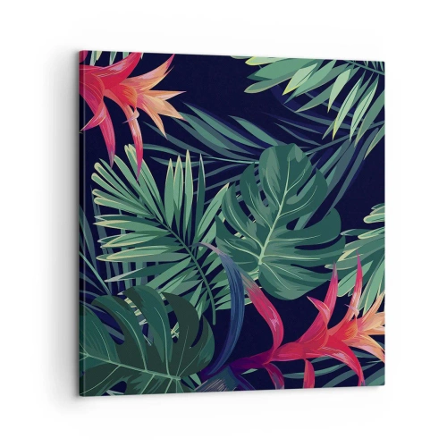 Quadro su tela - Stampe su Tela - Fiammante nel verde - 60x60 cm