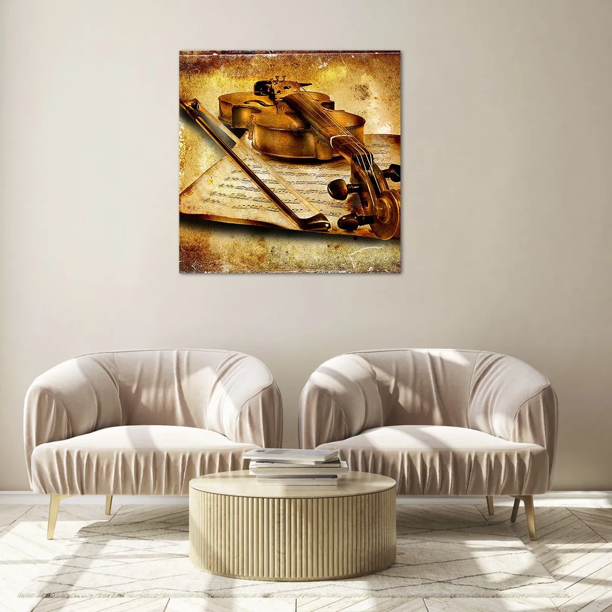 Quadro su vetro - Ci vuole subito un virtuoso - 30x30 cm