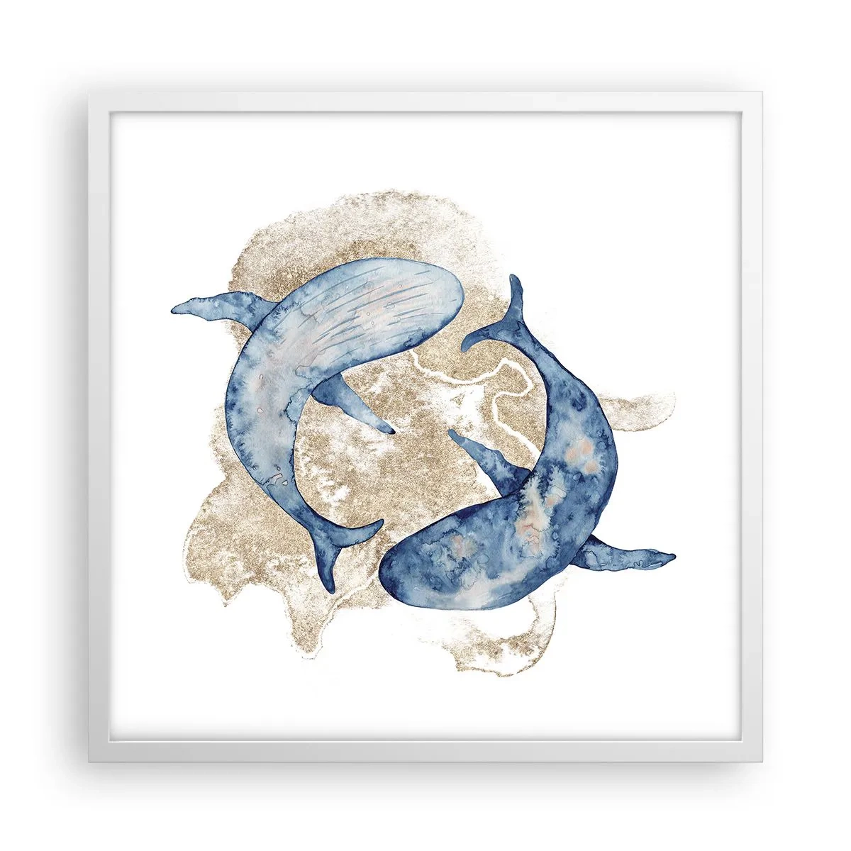 Poster in cornice bianca - Amicizia o amore? - 50x50 cm