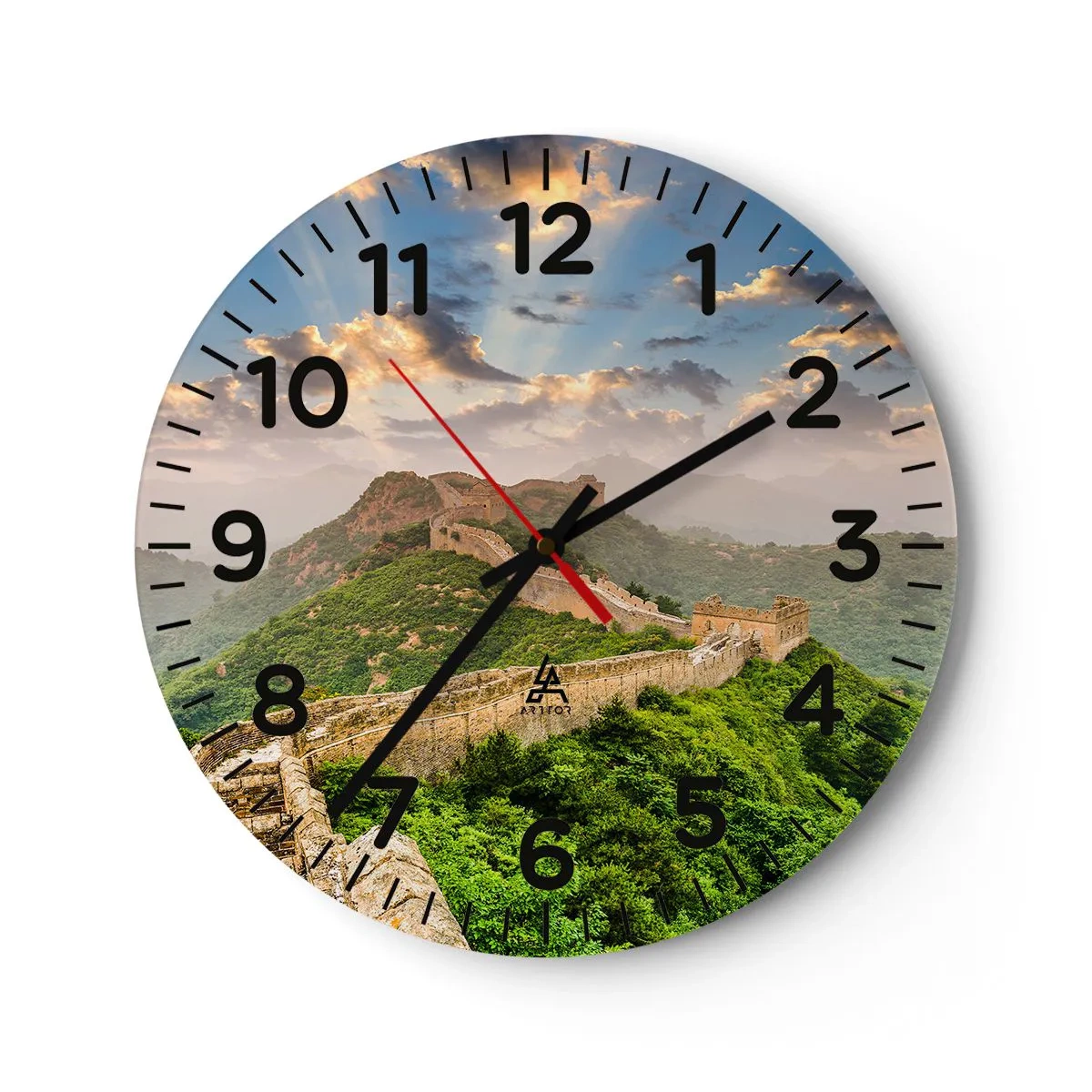 Orologio da parete - Orologio in Vetro - La grandezza che non passa mai - 40x40 cm