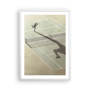 Poster in cornice bianca - Sconfiggere se stesso - 50x70 cm