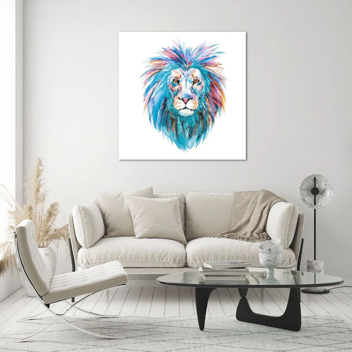 Quadro su vetro - Aura elettrizzante - 50x50 cm