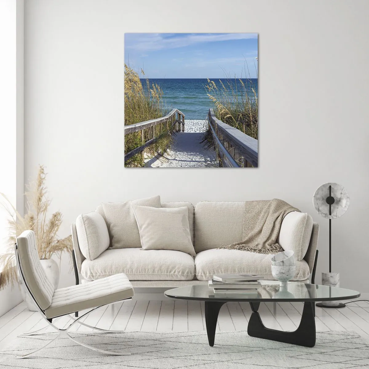 Quadro su vetro - Al sole, al vento - 50x50 cm