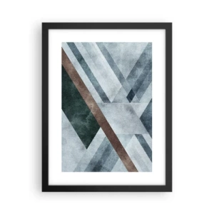 Poster in cornice nera - La ricercata eleganza della geometria - 30x40 cm