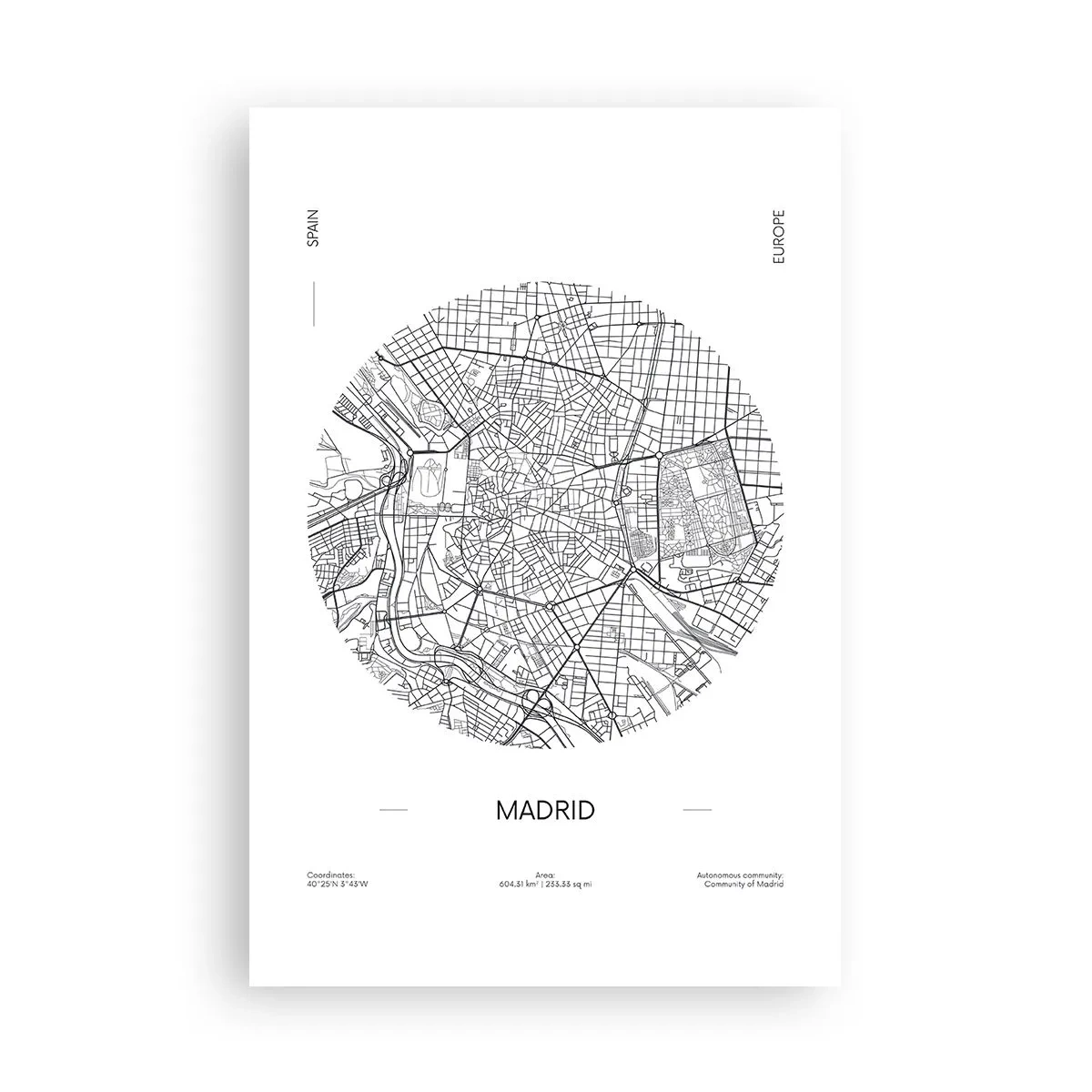 Poster - Anatomia di Madrid - 61x91 cm