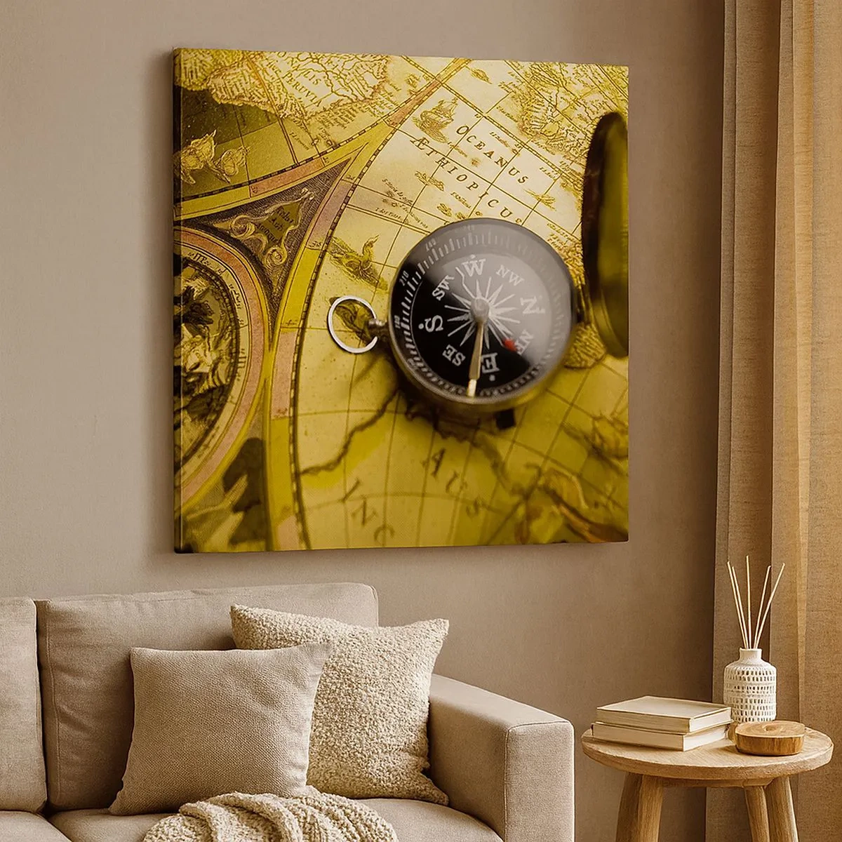 Quadro su tela - Stampe su Tela - Forse all'estremità del mondo? - 30x30 cm