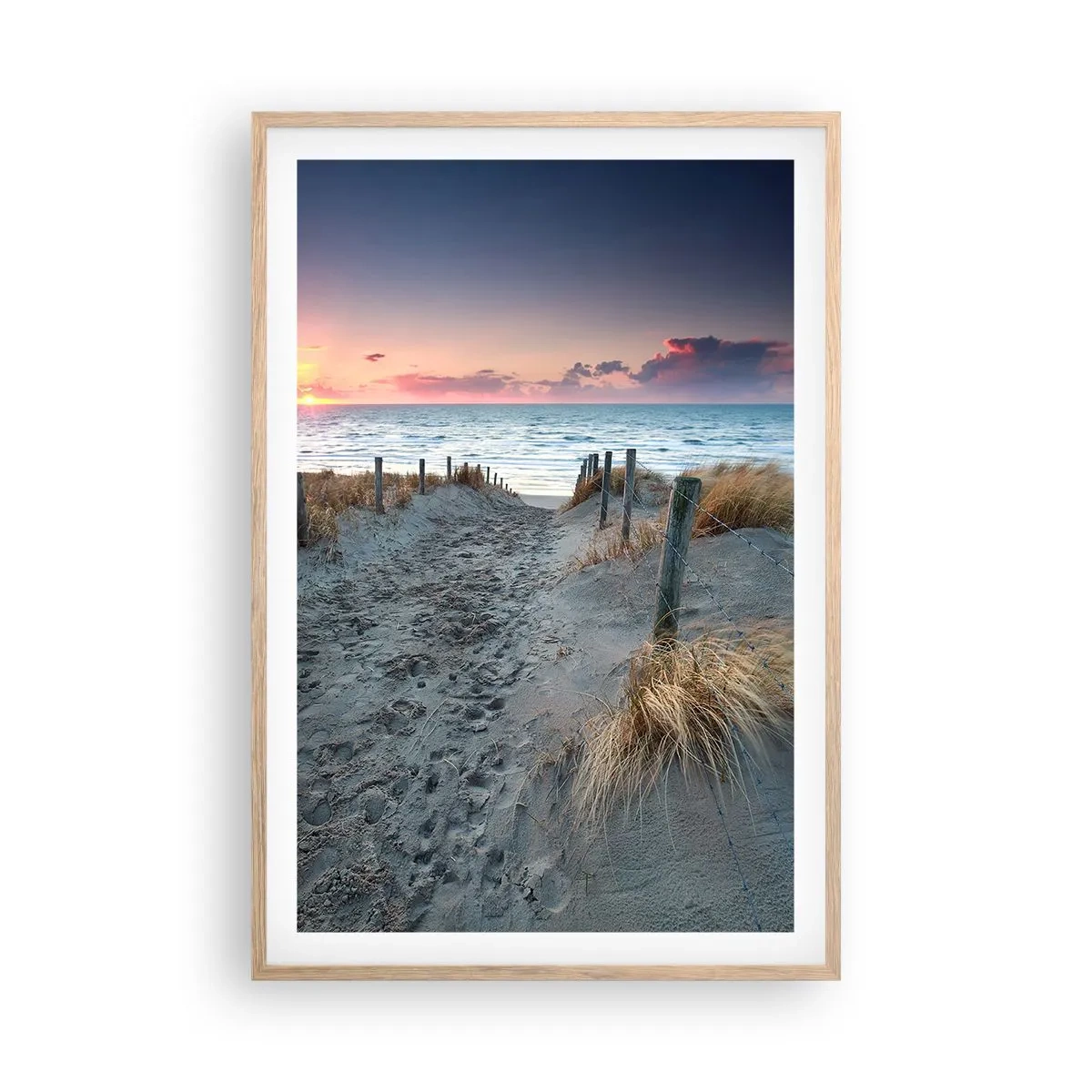 Poster in cornice rovere chiaro - Hai versato un arcobaleno di luce radiosa... - 61x91 cm