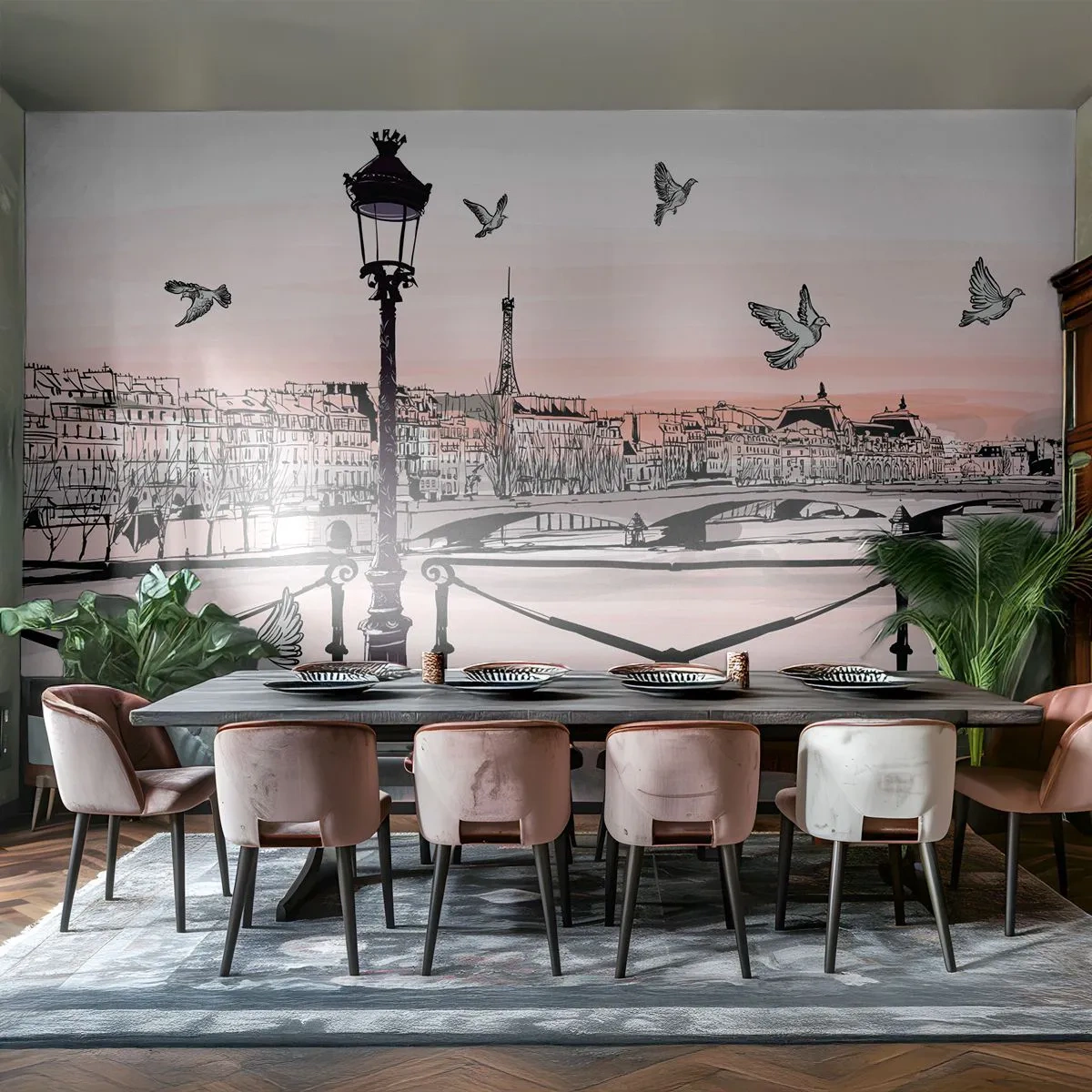 Fotomurali Standard Eco - Sui tetti di Parigi - Architettura, Città, Parigi - 200x140 cm