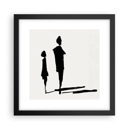 Poster in cornice nera - Sicuramente insieme? - 30x30 cm