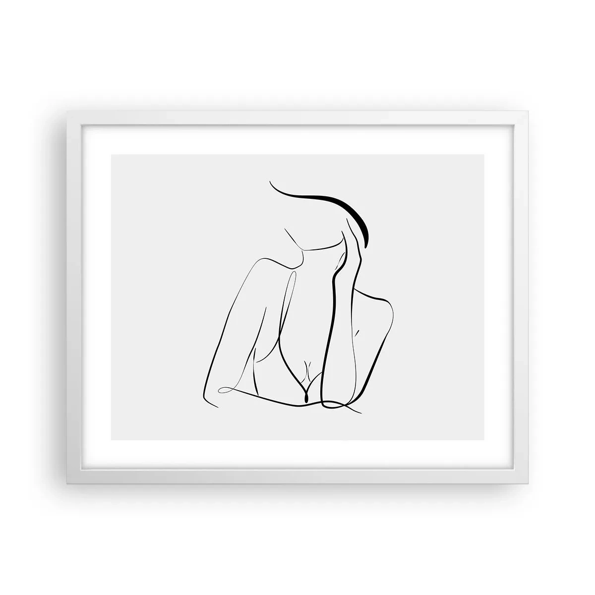 Poster in cornice bianca - Sull'onda dei sogni - 50x40 cm