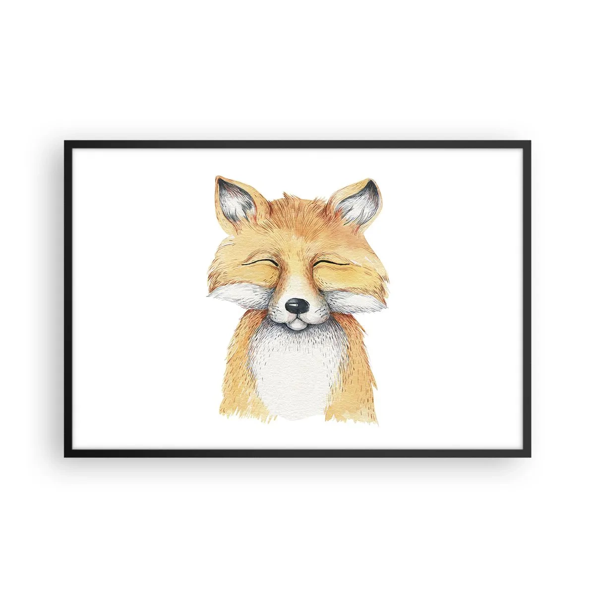 Poster in cornice nera - Umore da volpe - 91x61 cm