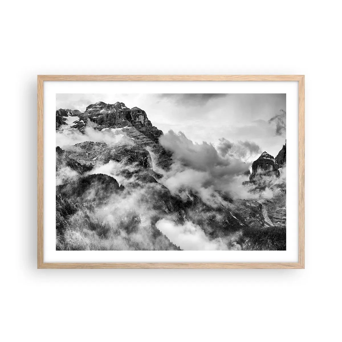 Poster in cornice rovere chiaro - Belli e terribili - 70x50 cm