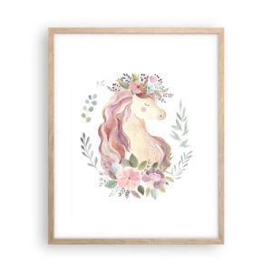 Poster in cornice rovere chiaro - Invito nel mondo delle favole - 40x50 cm