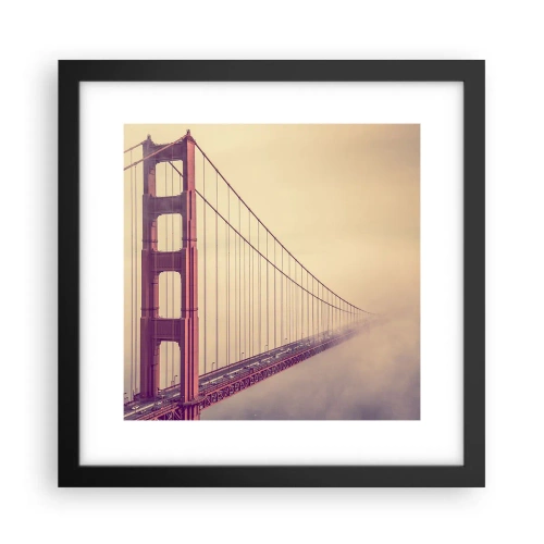 Poster in cornice nera - Tra il cielo e la terra - 30x30 cm
