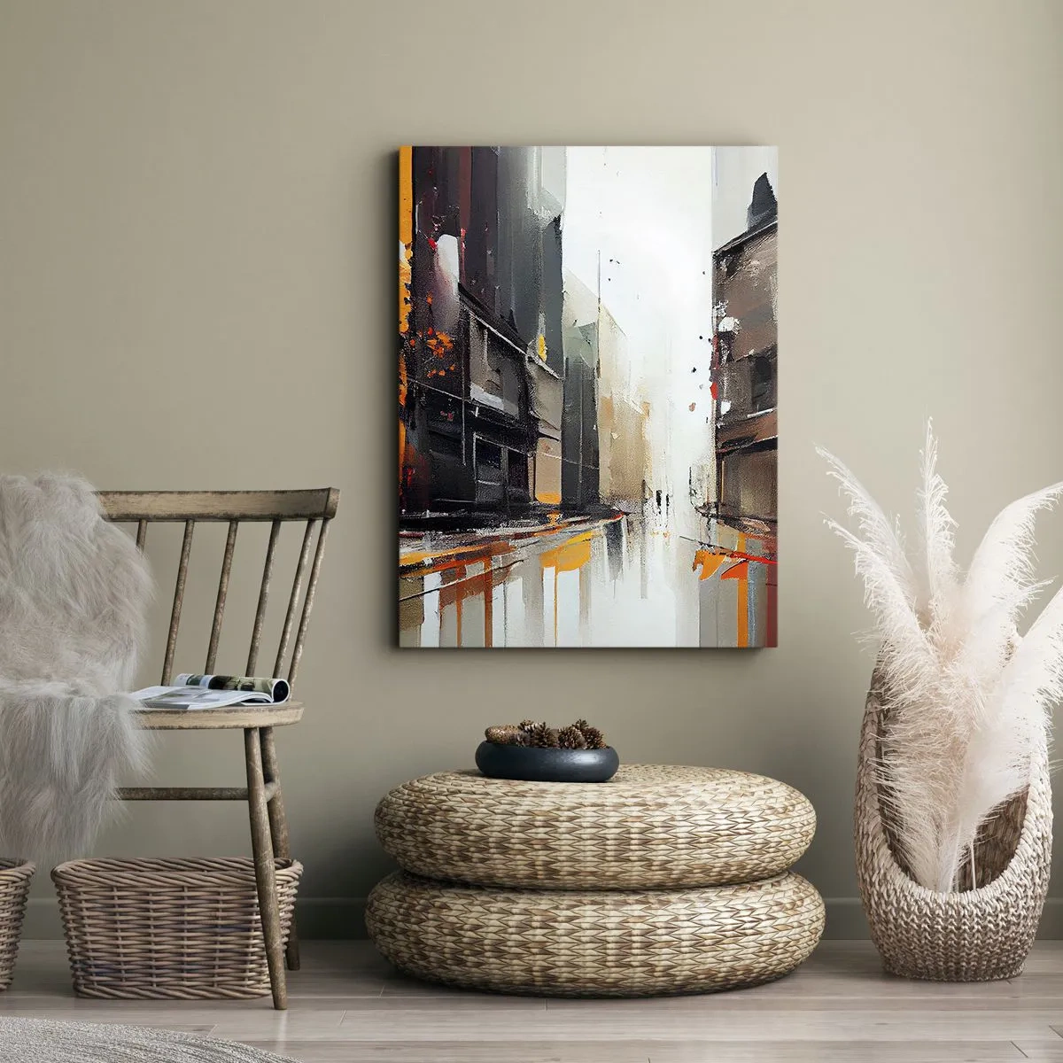 Quadro su tela - Stampe su Tela - Un giorno di pioggia - 45x80 cm