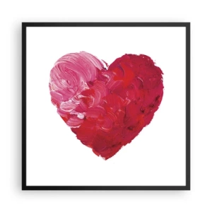 Poster in cornice nera - All you need is love - 60x60 cm