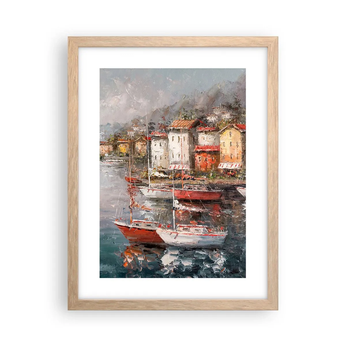 Poster in cornice rovere chiaro - Molo romantico - 30x40 cm