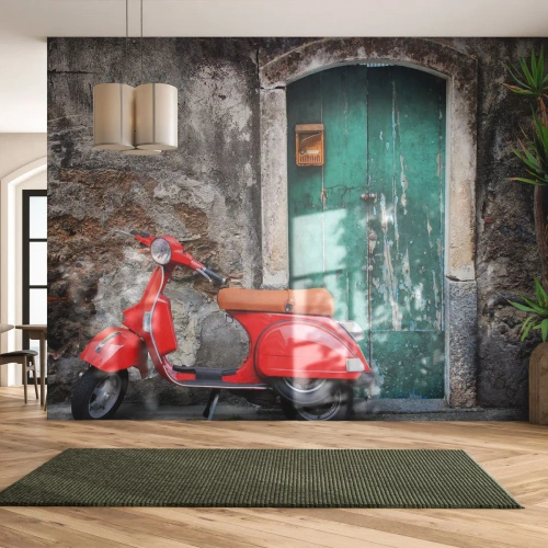 Fotomurali Autoadesivo Deluxe Sticker - Vacanze italiane - Settore automobilistico, Scooter, Italia - 100x70 cm