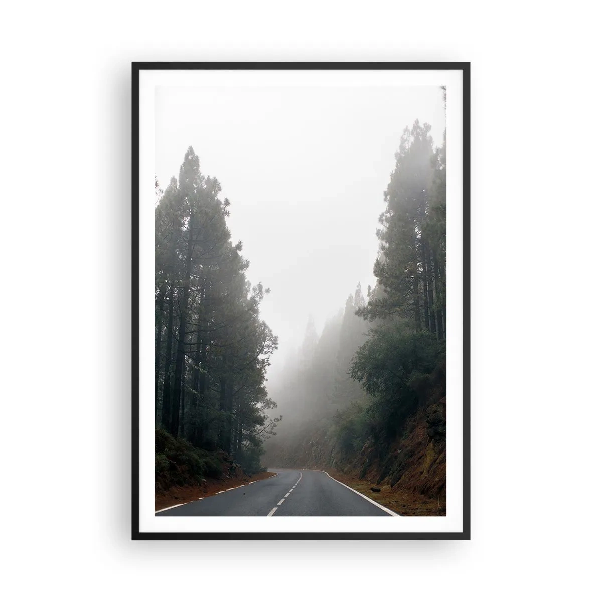 Poster in cornice nera - Il racconto della foresta magica - 70x100 cm