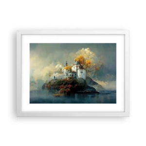 Poster in cornice bianca - Inizio di una storia romantica - 40x30 cm