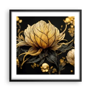 Poster in cornice nera - Delicata fragilità - 50x50 cm