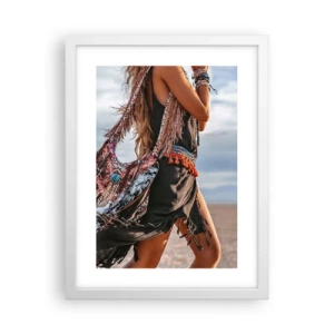 Poster in cornice bianca - La donna dello sciamano - 30x40 cm