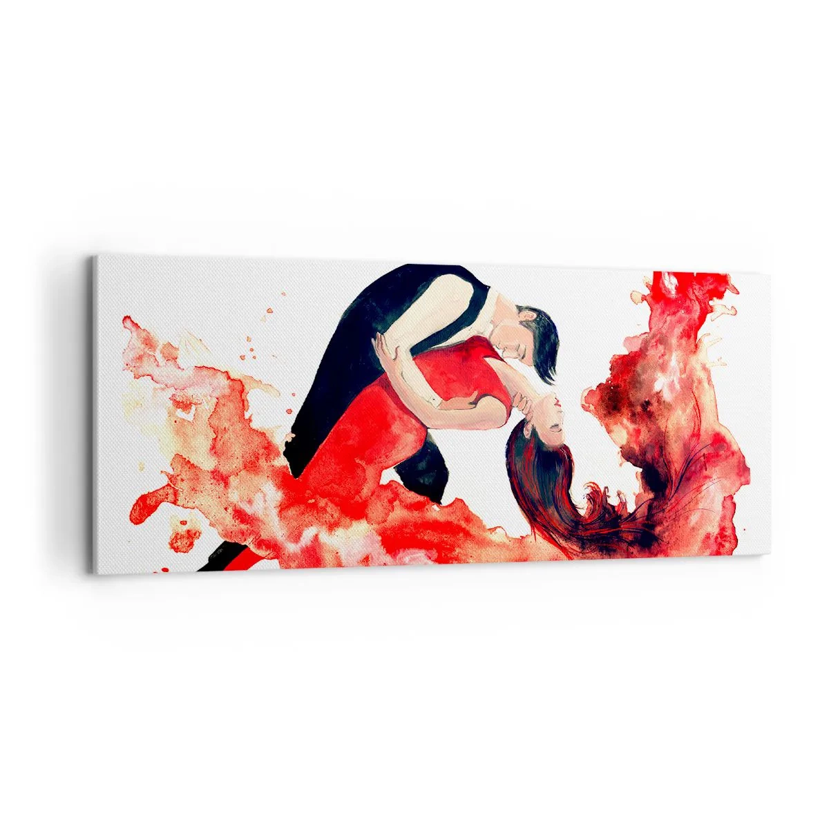 Quadro su tela - Stampe su Tela - Tango: un'onda di passione - 100x40 cm