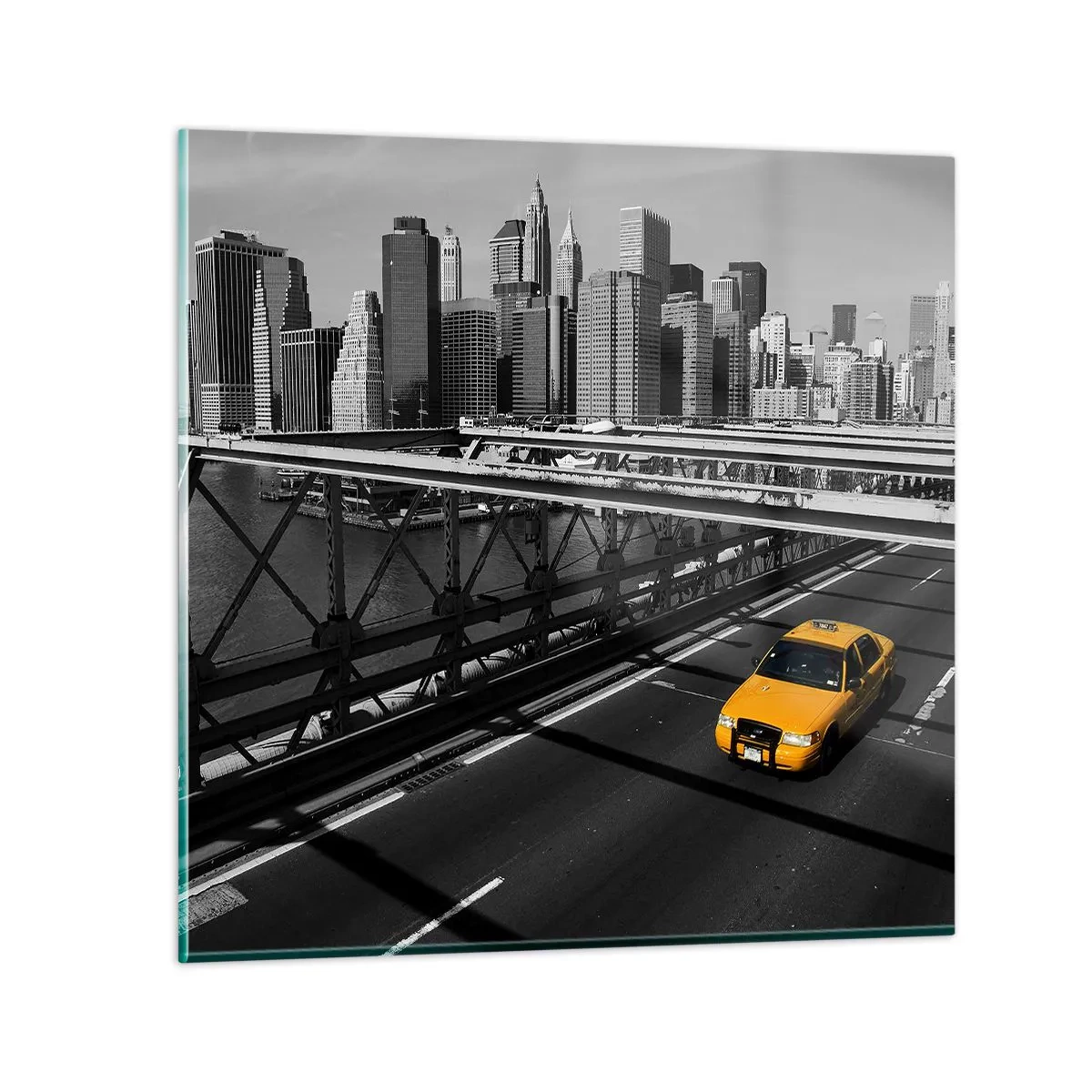 Quadro su vetro - Il colore della grande città - 30x30 cm