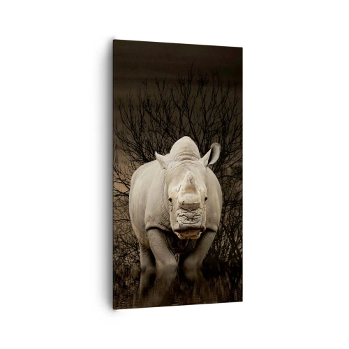 Quadro su tela - Stampe su Tela - Bianco contro la natura - 65x120 cm