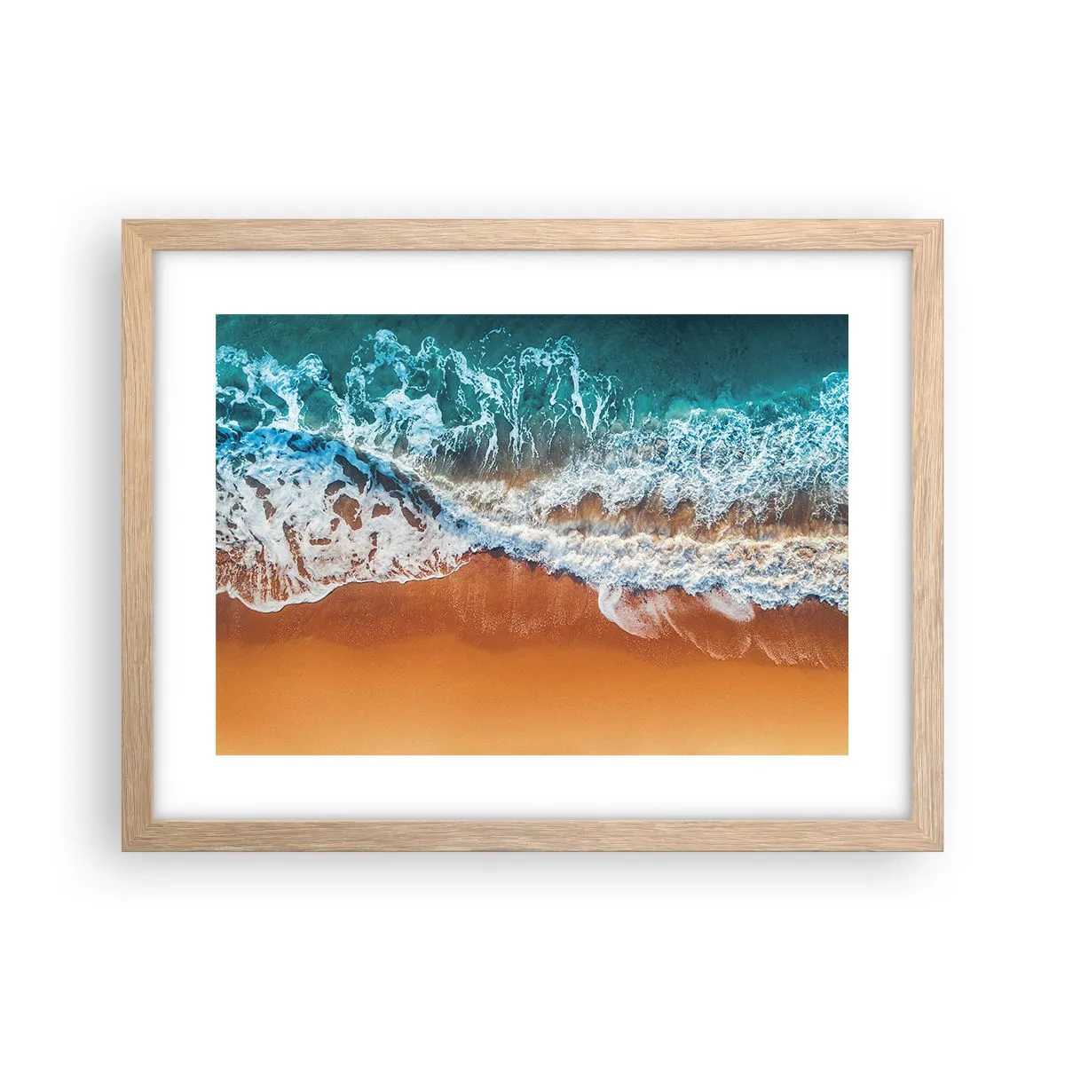 Poster in cornice rovere chiaro - Sempre in coppia - 40x30 cm