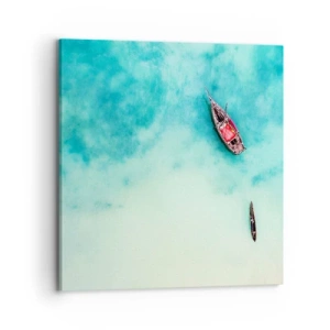 Quadro su tela - Stampe su Tela - Nelle spiagge di Zanzibar, quando c'è troppa acqua... - 70x70 cm