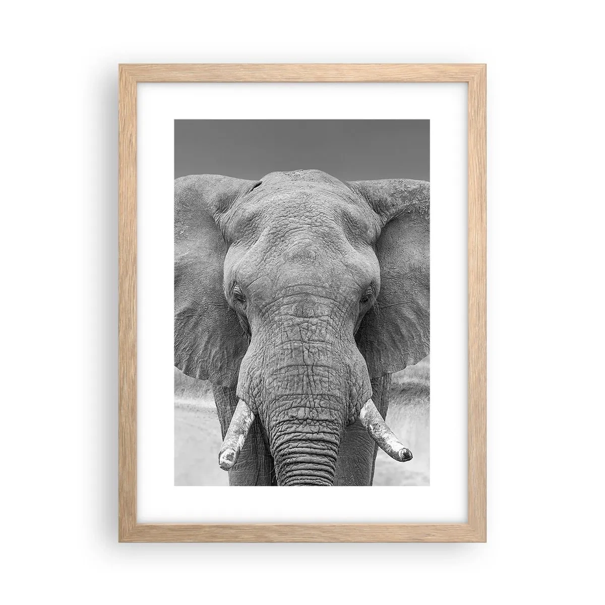 Poster in cornice rovere chiaro - Benvenuti nel mio mondo - 30x40 cm